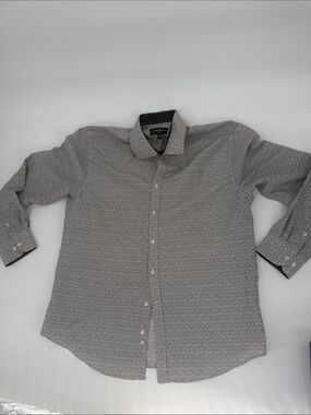 Society Of Threads Black and White collar‎ Dress Shirt
